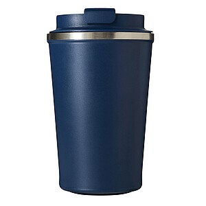 Vakuovo izolovaný cestovný termohrnček 350 ml, námornícka modrá