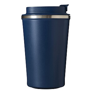 Vakuovo izolovaný cestovný termohrnček 350 ml, námornícka modrá