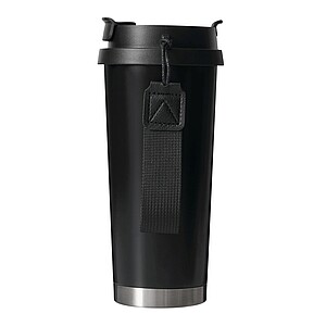 Vakuovo izolovaný cestovný termohrnček 500 ml, čierna