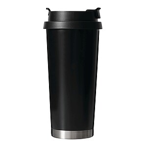 Vakuovo izolovaný cestovný termohrnček 500 ml, čierna