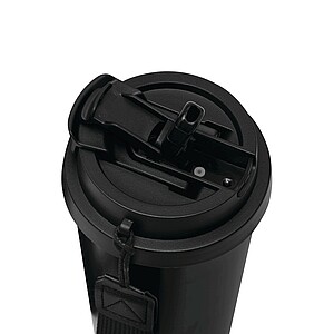 Vakuovo izolovaný cestovný termohrnček 500 ml, čierna