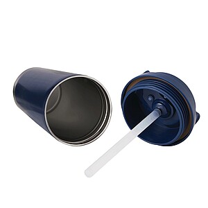 Vakuovo izolovaný cestovný termohrnček 500 ml, námornícka modrá