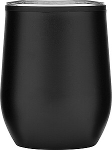 Vakuový cestovní termohrnek BOWLY, černý