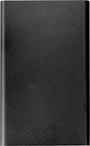 VALUR Hliníková powerbanka s kapacitou 4000 mAh, čierna