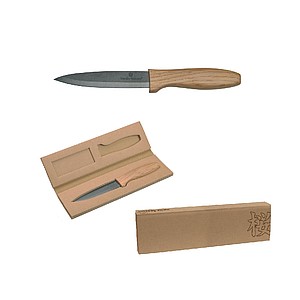 VANILLA SEASON FUKUI Luxusný keramický nôž s drevenou rukoväťou - reklamní předměty