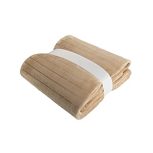 VANILLA SEASON MANGAIA Hebká značková deka, béžová (bez krabice) - deka s vlastním potiskem