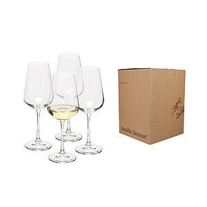 VANILLA SEASON MORETON 4 Sada 4ks pohárov na biele víno, 250 ml