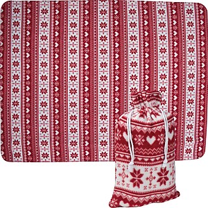 Vánoční deka se stahovacím obalem