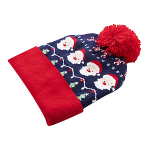 Vánoční LED zimní čepice, Santa Claus, vícebarevná