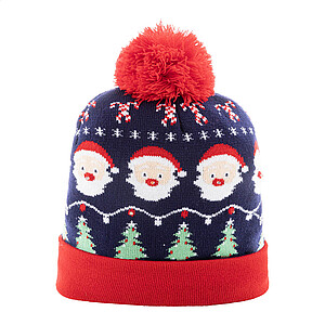 Vánoční LED zimní čepice, Santa Claus, vícebarevná