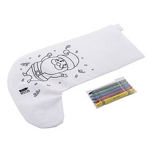 Vánoční punčocha na vybarvení, bílá