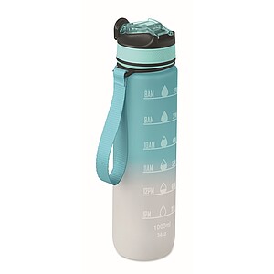 VAYANA Športová fľaša na pitie z RPET, 1000 ml, svetlomodrá/biela