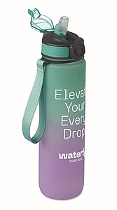 VAYANA Športová fľaša na pitie z RPET, 1000 ml, tyrkysová/fialová