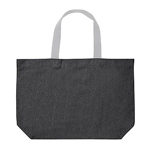 Velká nákupní taška z recyklovaného materiálu, antracitová