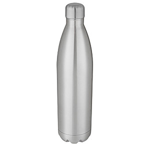 Velká nerezová termo láhev, 1l, stříbrná