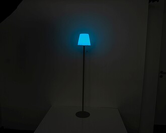 Velká venkovní lampa s možností změny barvy, bílá