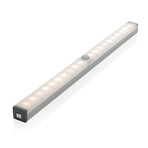 Velké LED světlo s pohybovým senzorem a USB nabíjením, stříbrná