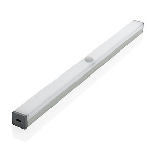Velké LED světlo s pohybovým senzorem a USB nabíjením, stříbrná