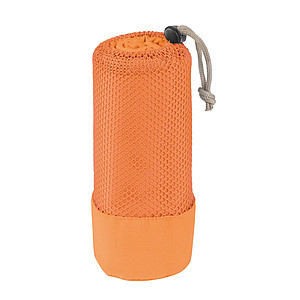 Velký rychleschnoucí ruční k mikrovlákna v obalu, oranžový