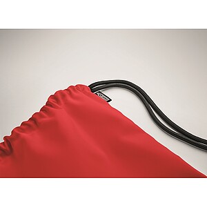 Velký stahovací vak 300D RPET, červená