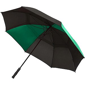 Vetruodolný golfový dáždnik, 55", zelená