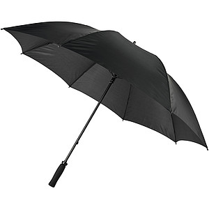 Větruodolný golfový deštník s držadlem EVA, průměr 130 cm, černá - reklamní deštníky