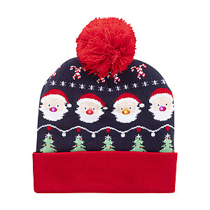 Vianočná LED zimná čiapka, Santa Claus, viacfarebná