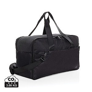 Víkendová taška na 15,6" notebook Swiss Peak z RPET AWARE™, čierna