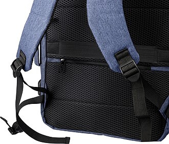 VIMAN Batoh a taška na notebook z RPET polyesteru, modrá