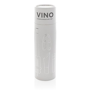 Vino Connoisseur sada 4ks, stříbrná