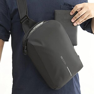 Vodoodolná crossbody taška, čierna