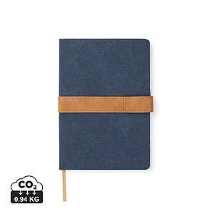 VOIRON Linkovaný zápisník A5, 160 stran, modrý