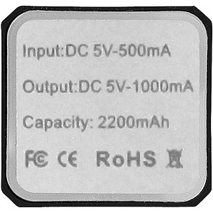 VOLTINO Kovová powerbanka 2200 mAh, černá