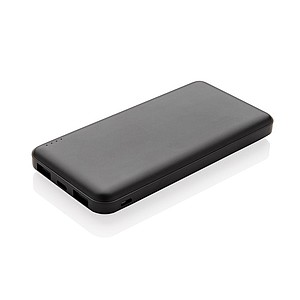 Vrecková powerbanka s vysokou hustotou batérie 10 000 mAh, čierna