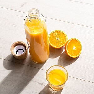 VS ANAMUDI Sklenená fľaša z recyklovaného skla, objem 750 ml