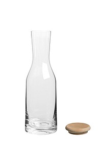 VS WAINUI Skleněná karafa na vodu s dřevěnou zátkou, 1,2 l