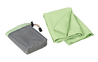 Vysoce absorpční ručník z mikrovlákna v sáčku, zelený