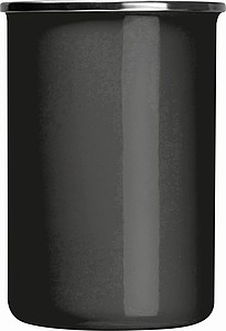 Vysoký plechový hrnček, 550ml, čierny