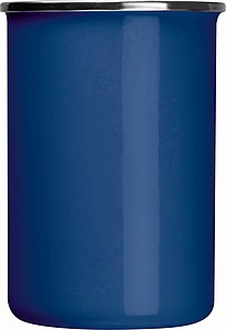 Vysoký plechový hrnček, 550ml, modrý