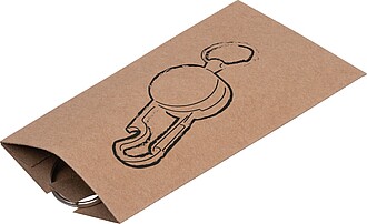 Výsuvná klíčenka s karabinou, černá