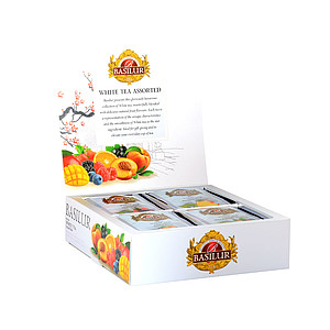 WARADA - Basilur White Tea Assorted přebal 40 gastro sáčků
