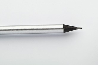 WERISA Drevená ceruzka v metalickom prevedení, strieborná
