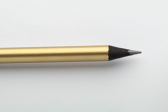 WERISA Drevená ceruzka v metalickom prevedení, zlatá