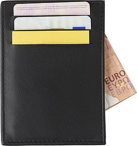 WERNUT Kožený obal s RFID ochranou na kreditní karty - reklamní předměty