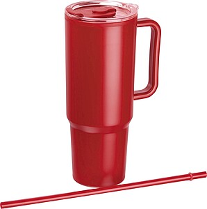 XXL termohrnek 1200 ml, červená