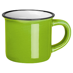 YAMAN Malý keramický hrnek na espresso, 60 ml, zelená
