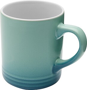 YELDAN Keramický šálka o objeme 330 ml, tyrkysová