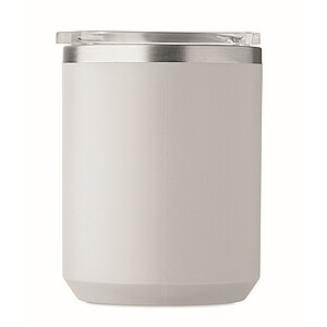 ZAFER Dvoustěnný termohrnek z nerezové oceli, 400 ml, šedá