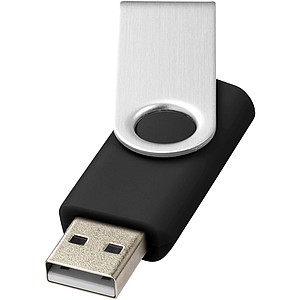 Základné USB Rotate, 2 GB, strieborná/čierna