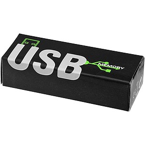 Základné USB Rotate, strieborná/červená